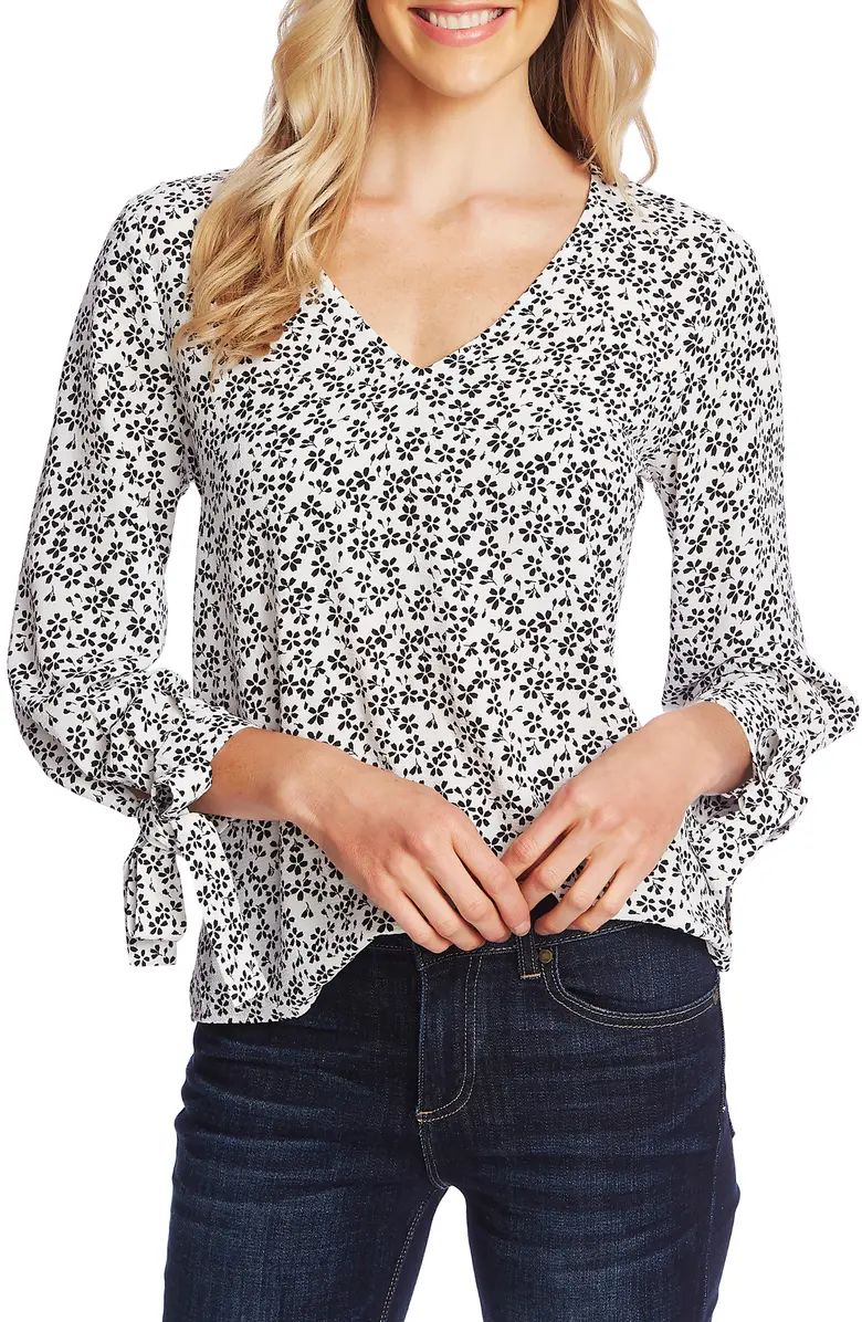 Sakura Delight Tie Sleeve Top | Nordstrom