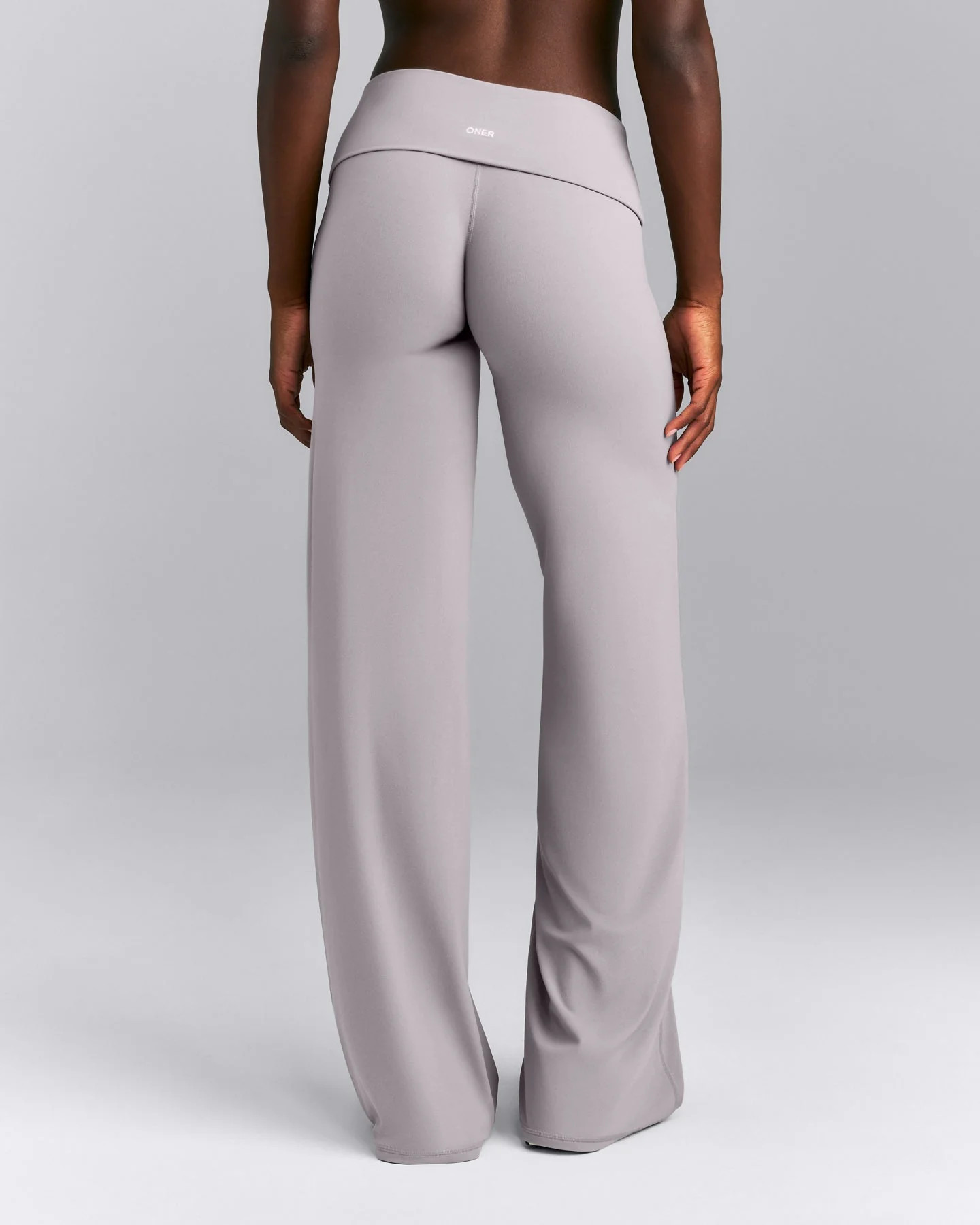 SoftMotion\u2122 Fold Over Mid Rise Straight Leg Pants New Branding 
 Zinc Gray | Oner Active (UK / US)
