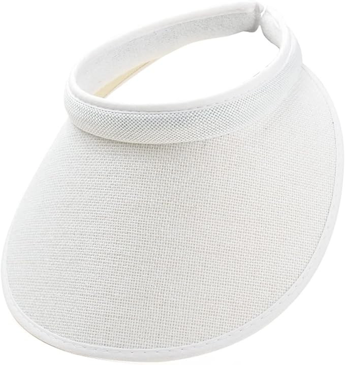 Cloth Covered Slip-On Visor for Women, Adjustable Cap Sports Sun Visors for Men | Amazon (US)