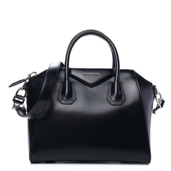 GIVENCHY Shiny Lord Calfskin Small Antigona Black | Fashionphile