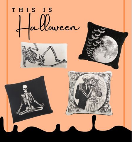 Halloween home decor 
Skeletons 
Throw pillow 
Holiday 


#LTKparties #LTKHoliday #LTKSeasonal