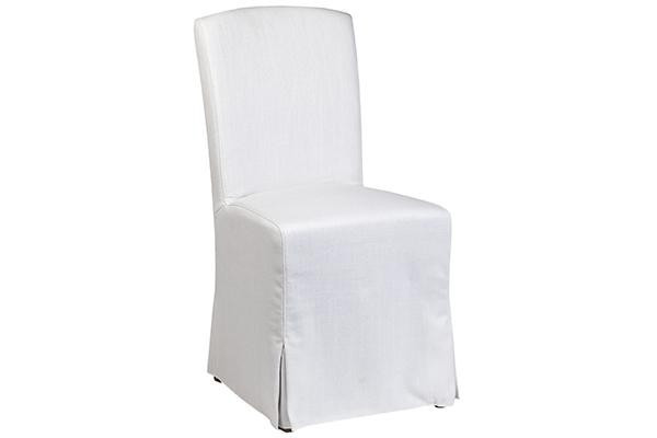 White Linen Dining Chair | Megan Molten