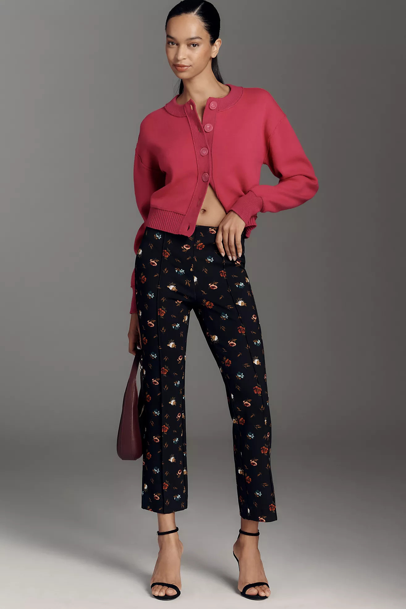 The Poppy Printed Kick-Flare Pull-On Pants by Maeve | Anthropologie (US)