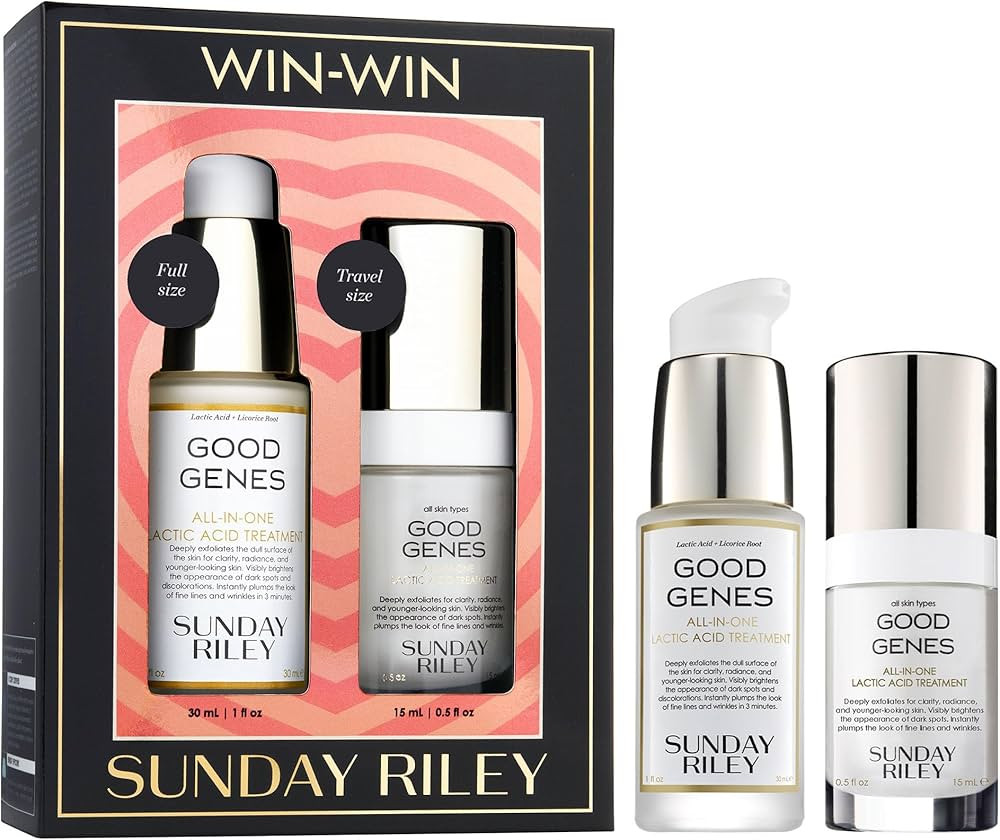 Sunday Riley Win Win Good Genes Lactic Acid Duo Skincare Set | Amazon (US)