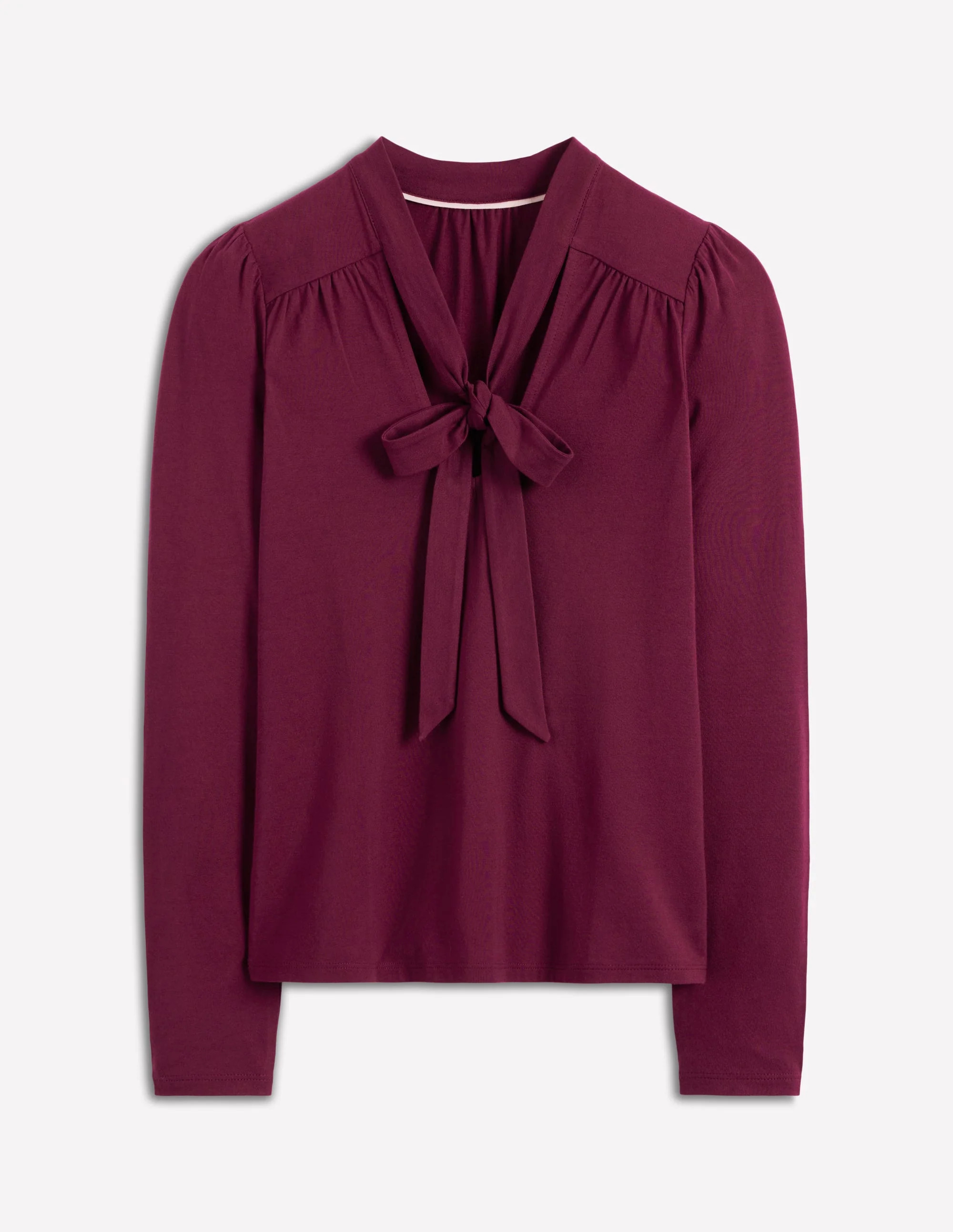 Tie Neck Supersoft Top-Deep Wisteria | Boden (US)