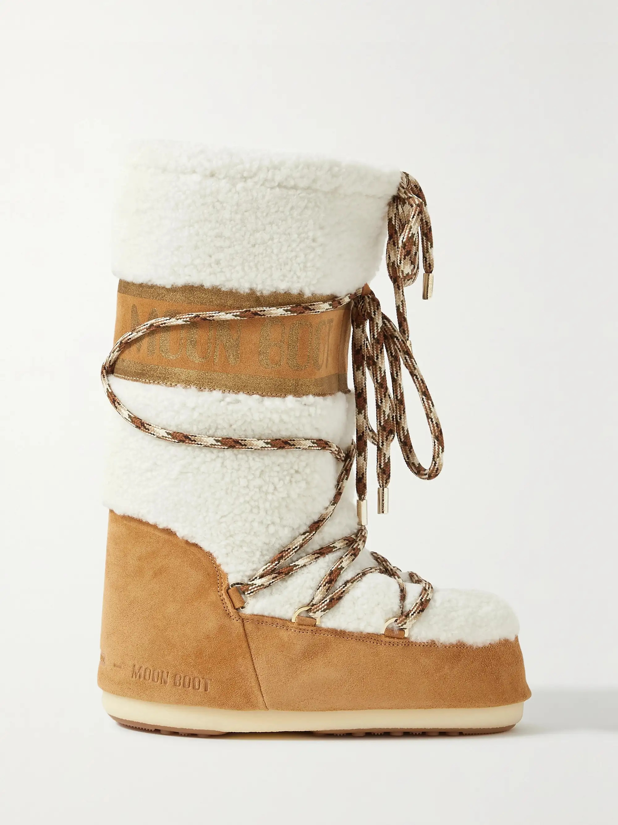 LAB69 Icon shearling and suede snow boots | NET-A-PORTER (US)