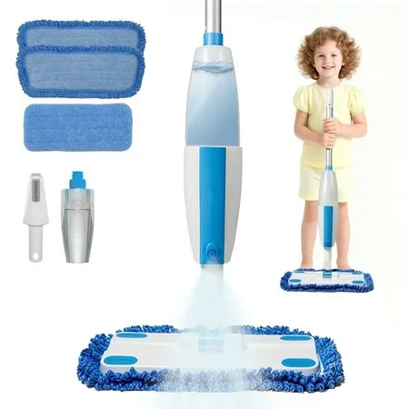 OUTGOO Kids Spray Mop, Toddler Cleaning Set with Real Water Sprayer, Montessori Mini Mop & Sweeper Pretend Play Preschool Toys for Kids Girls Boys | Walmart (US)