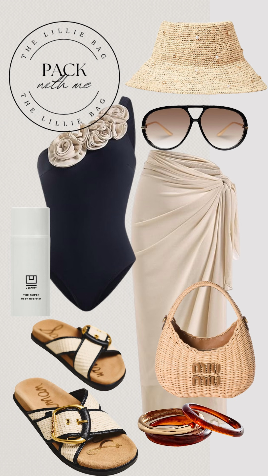 Pack with me! Spring break beach day look. 

Vacation outfit. Swimsuit. Swimwear. Beach outfit. Skirt. Sandals  

#LTKootd #LTKSwim #LTKTravel