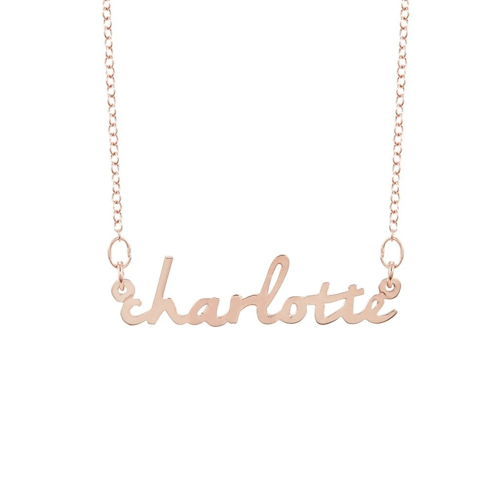 Nella Mini Nameplate | Brook & York Jewelry 