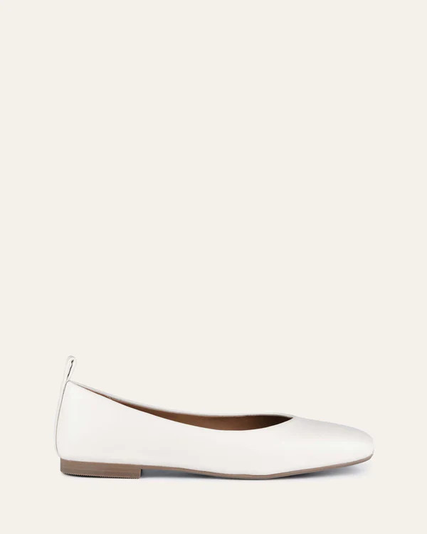 SIERRA CASUAL FLATS OFF WHITE LEATHER | Jo Mercer (AU)