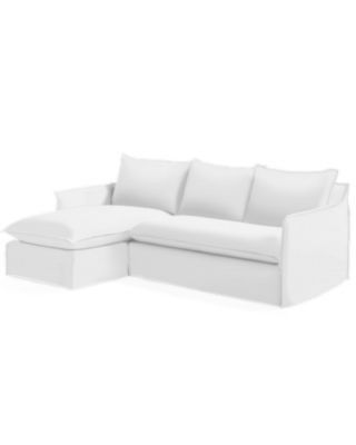 Sundial Outdoor Slipcovered Chaise Sectional - Left-Facing | Serena and Lily