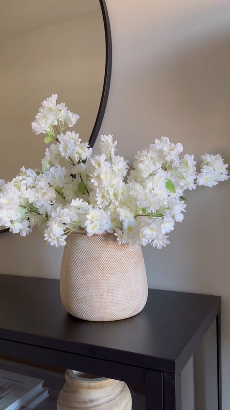 New favorite spring vase and florals combo! This is a planter pot from Target that looks like a basket! I knew it would be the cutest vase! These stems are just like the Afloral stems but more affordable!

Spring stems, florals, spring decor, home decor, spring finds, vases, pots, entryway decor, sofa table decor, tabletop styling, decorating

#LTKhome #LTKSeasonal #LTKfindsunder50