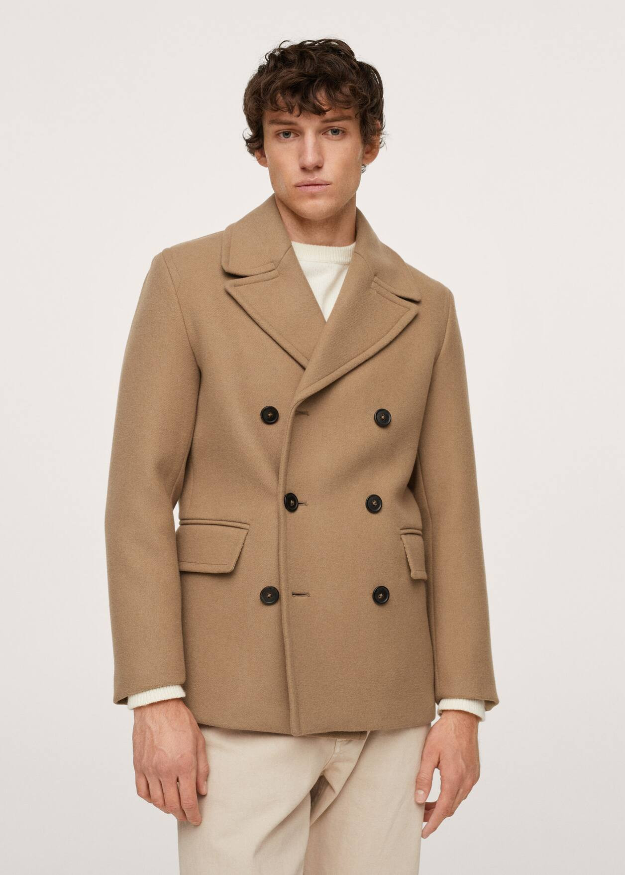 Recycled woolen coat | MANGO (US)