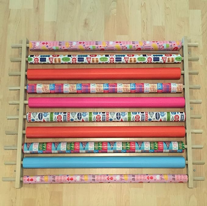 Z-Things Storage, Organizer, Dispensing Rack for Gift Wrapping Paper, Ribbons, Cellophane, Vinyl ... | Amazon (US)