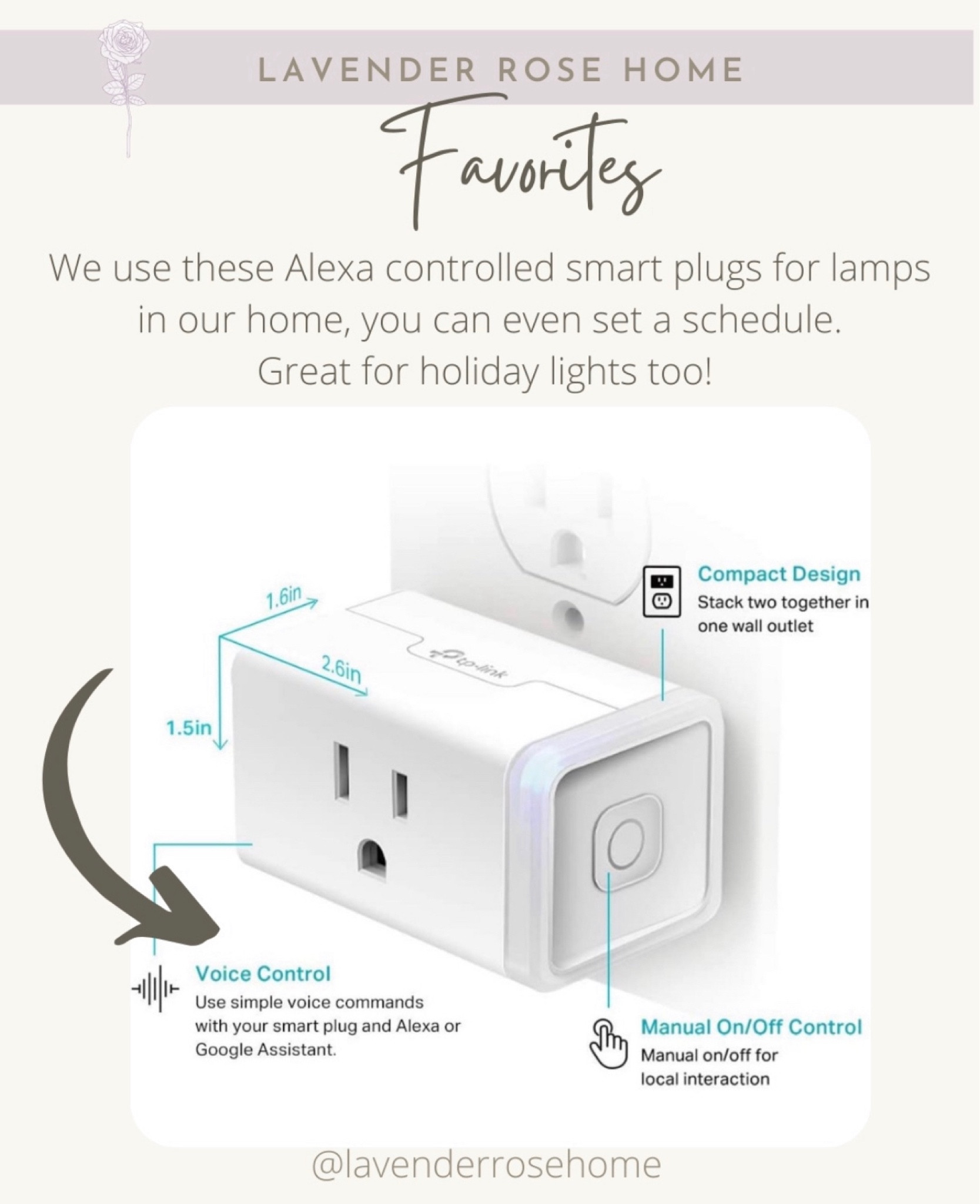 Kasa Smart Plug Classic 15A, Smart Home Wi-Fi Outlet Works with