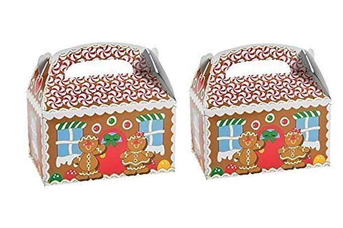 2 Dozen Gingerbread Cardboard Treat Boxes (24 Total) | Amazon (US)