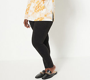 GRAVER Susan Graver Regular Faux SuedeLeggings | QVC