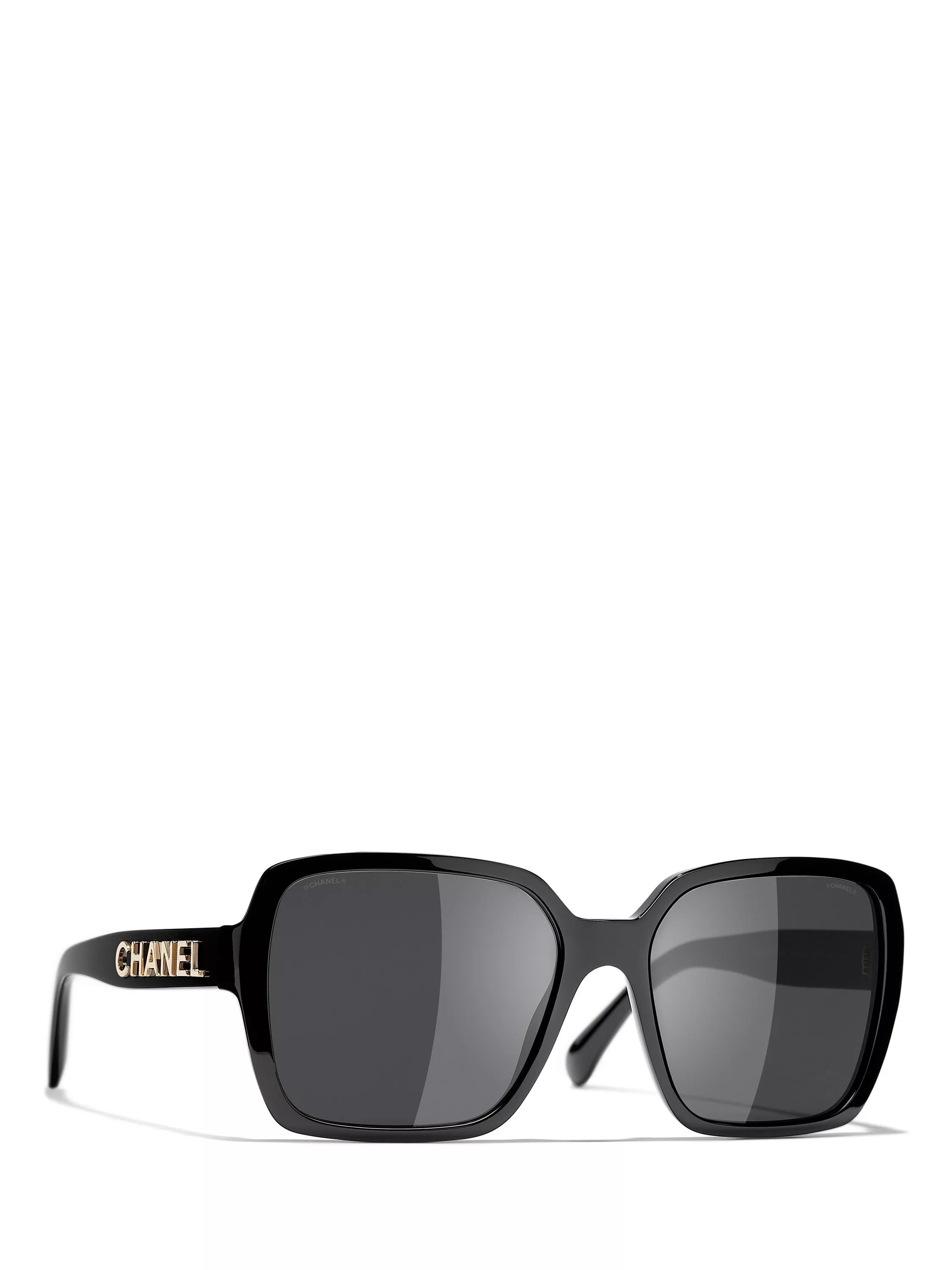 CHANEL Pillow Sunglasses CH5408, Black | John Lewis (UK)