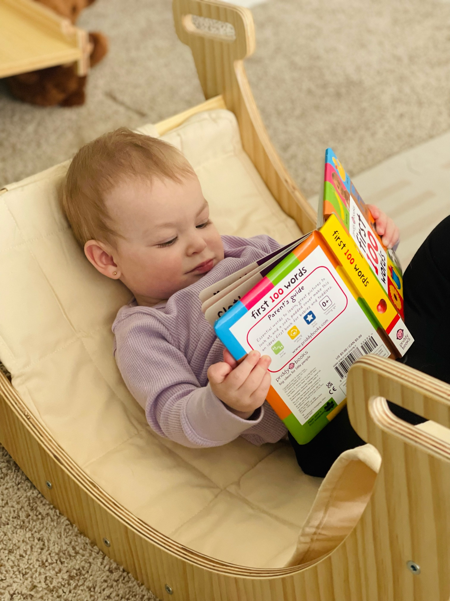 Claire’s favorite reading spot now 😍🥹
It is $100 OFF today so go and get it! 

#LTKsalealert #LTKkids #LTKbaby