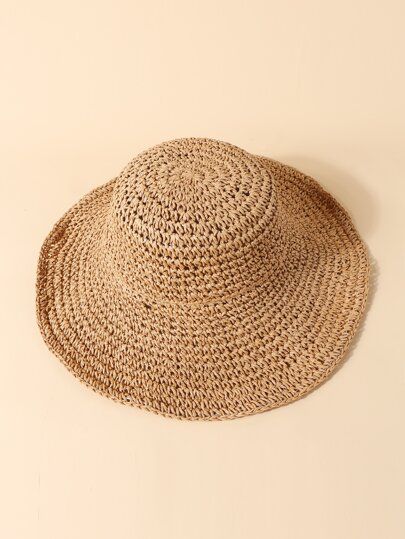 Solid Straw Hat | SHEIN