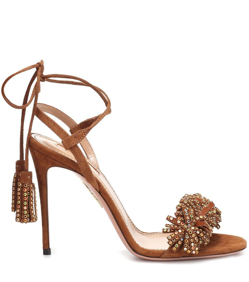 Wild Crystal 105 leather sandals | Mytheresa (US/CA)