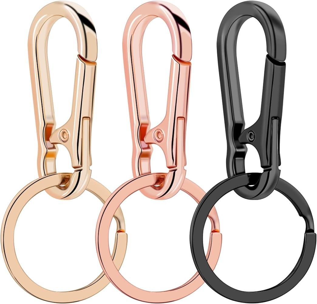 Metal Keychains for Women Men, Key Chain Ring Clip Holder Organizer for Home Car, Cut Keyring Acc... | Amazon (US)