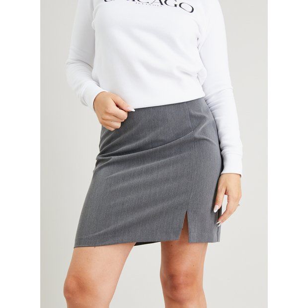 Buy Dark Grey Side Split Mini Skirt 22 | Skirts | Tu | Tu Clothing