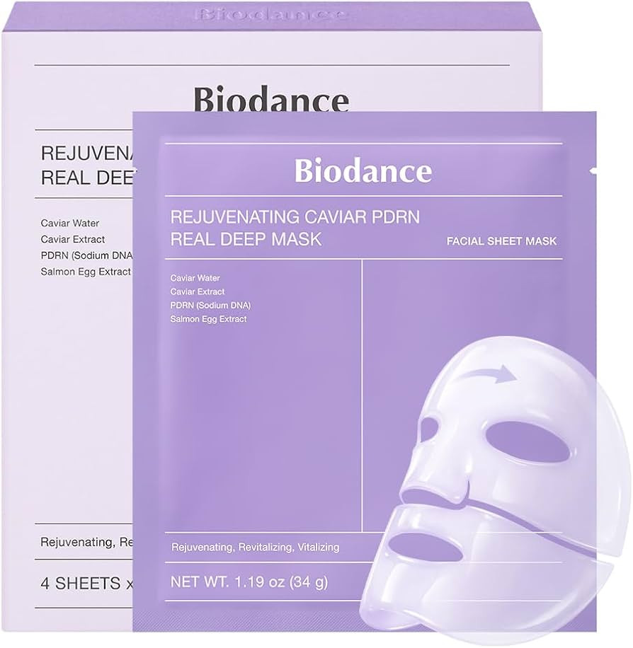 BIODANCE Caviar PDRN Real Deep Face Mask 4 Pcs | Hydrogel Overnight Mask | Skin Firming, Radiance... | Amazon (UK)