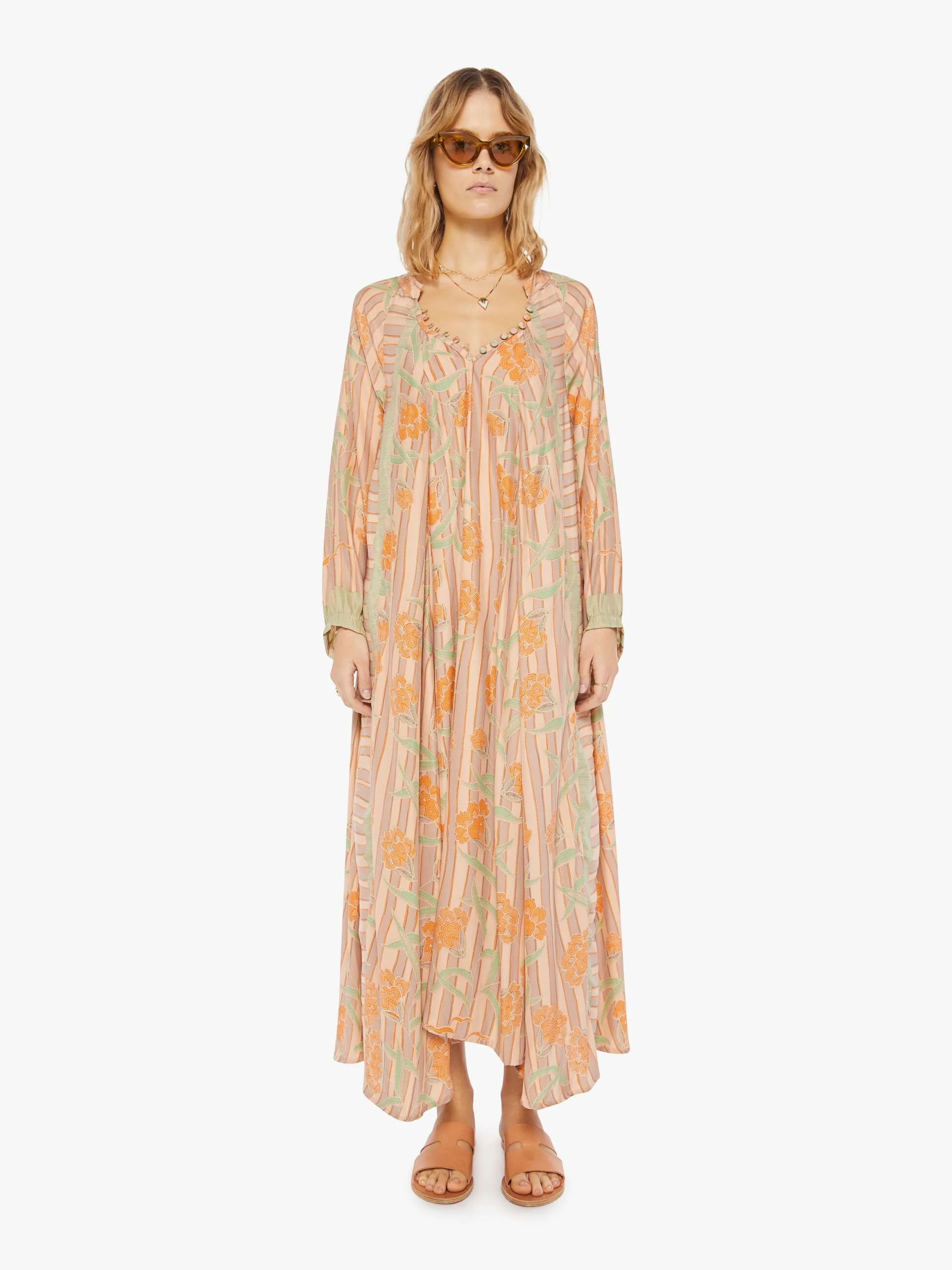 Natalie Martin Fiore Maxi - Chamomile Apricot | Mother Denim