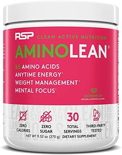AminoLean Pre Workout Powder, Amino Energy & Weight Management with BCAA Amino Acids & Natural Ca... | Amazon (US)