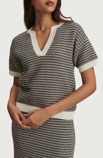 Dora Short Sleeve Cotton Sweater | Nordstrom