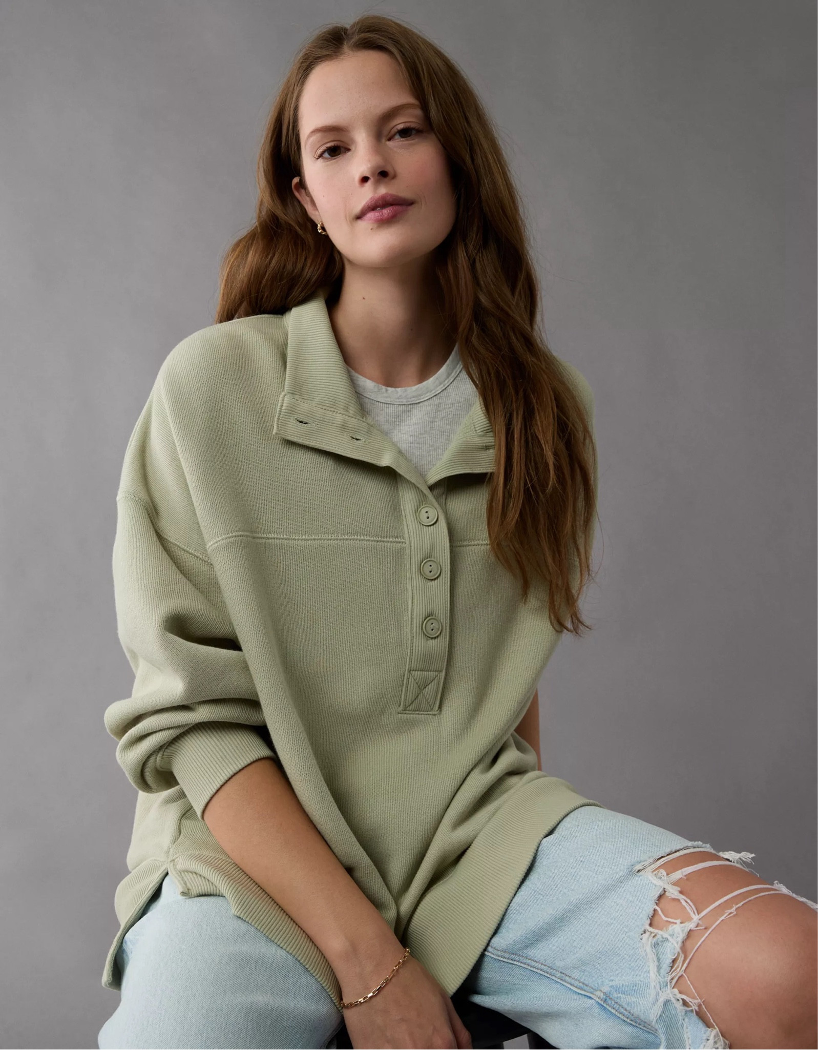 Ordered this Henley sweatshirt to try out - got my typical size small!