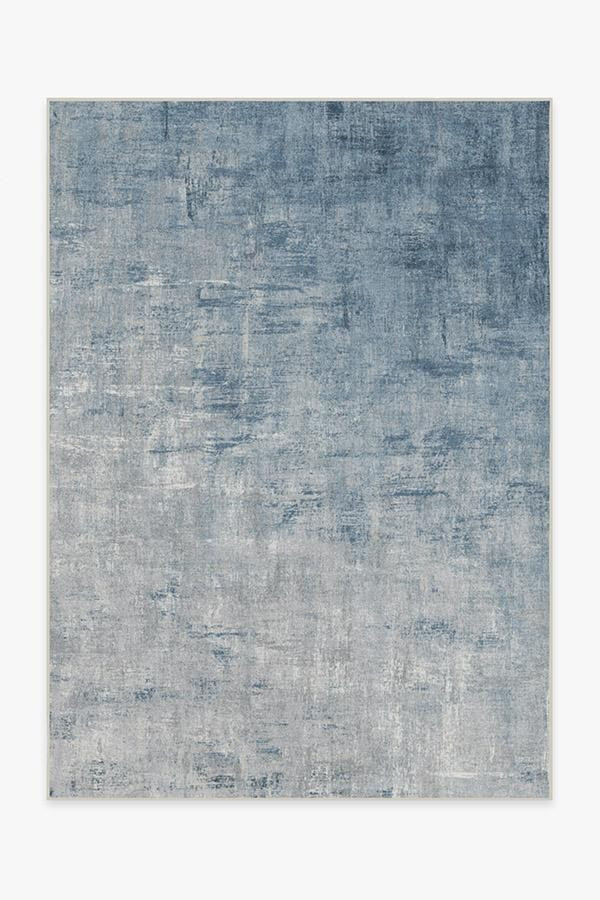 Impasto Slate Blue Rug | Ruggable