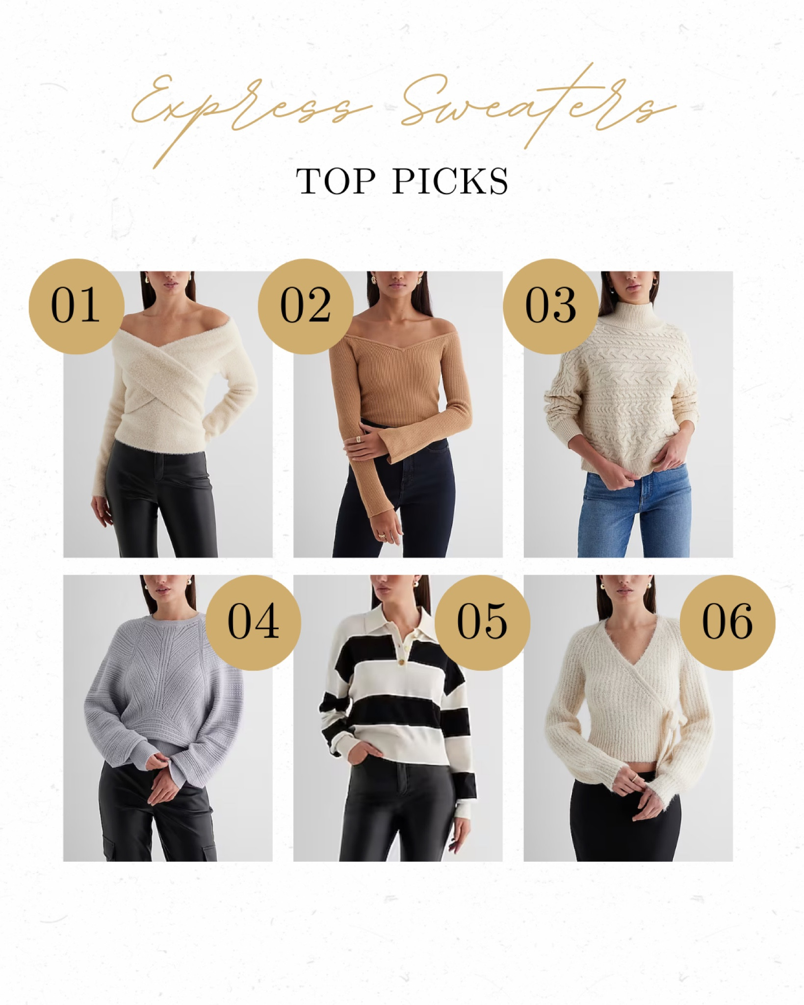 Discover the top picks from Express Sweaters – cozy essentials for a fashionable winter! // 

Express, Express Outfits, Express Tops, Express Sweater, Sweaters, Sweater Outfits, Cozy, Cozy Sweater, Winter, Winter Outfits Women, Winter Fashion, Fashion

#LTKSeasonal #LTKstyletip #LTKfindsunder100