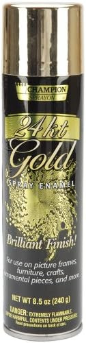 Chase 8-1/2-Ounce Brilliant Finish Metallic Spray Enamel, 24-Karat Gold | Amazon (US)