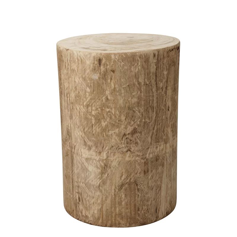 17.75'' Tall Solid Wood Drum End Table | Wayfair North America