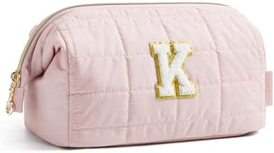 BAGSMART Birthday Gifts Personalized Initial Makeup Bag, Trendy Stuff Gifts for Women Bridesmaid ... | Amazon (US)