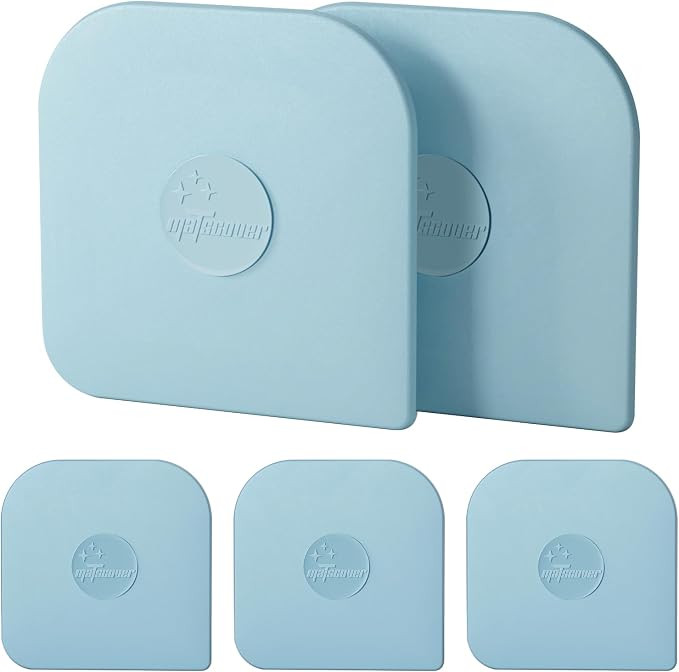 Pan Scraper, 5 Pcs Pot & Dish Scraper Plastic, Sturdy Scraper Kitchen Tool, Aqua | Amazon (US)