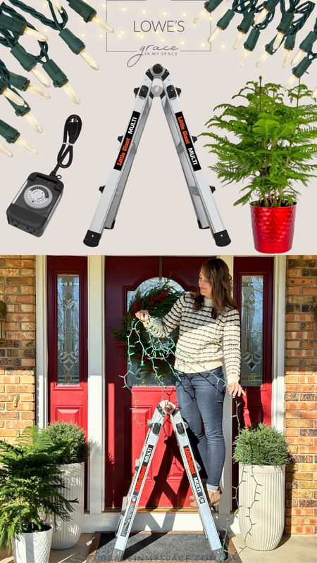 #ad I’ve rounded up all the tools from @loweshomeimprovement I used to create this look for my Christmas front porch! Shop now during their Black Friday Every Day sales event!
#lowespartner 

#LTKCyberWeek #LTKsalealert #LTKGiftGuide