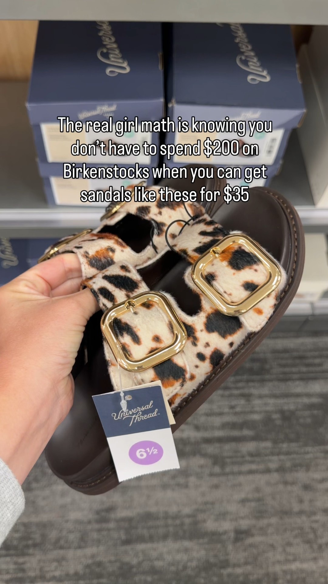 
Birkenstock Arizona sandal lookalikes have come to Target. 🎯  I might be the most excited that the classic mom comfort shoe of the 90’s has officially entered its fashionable era, but let’s be clear, your girl is not dropping $150–$200 on them. I love a comfy, walk-all-day shoe as much as the next person, but when I can get just-as-gorgeous, just-as-comfy lookalikes for around $30? That’s a win. Same vibe, same style, way better for the budget.

#LTKmomlife #LTKTravel #LTKootd