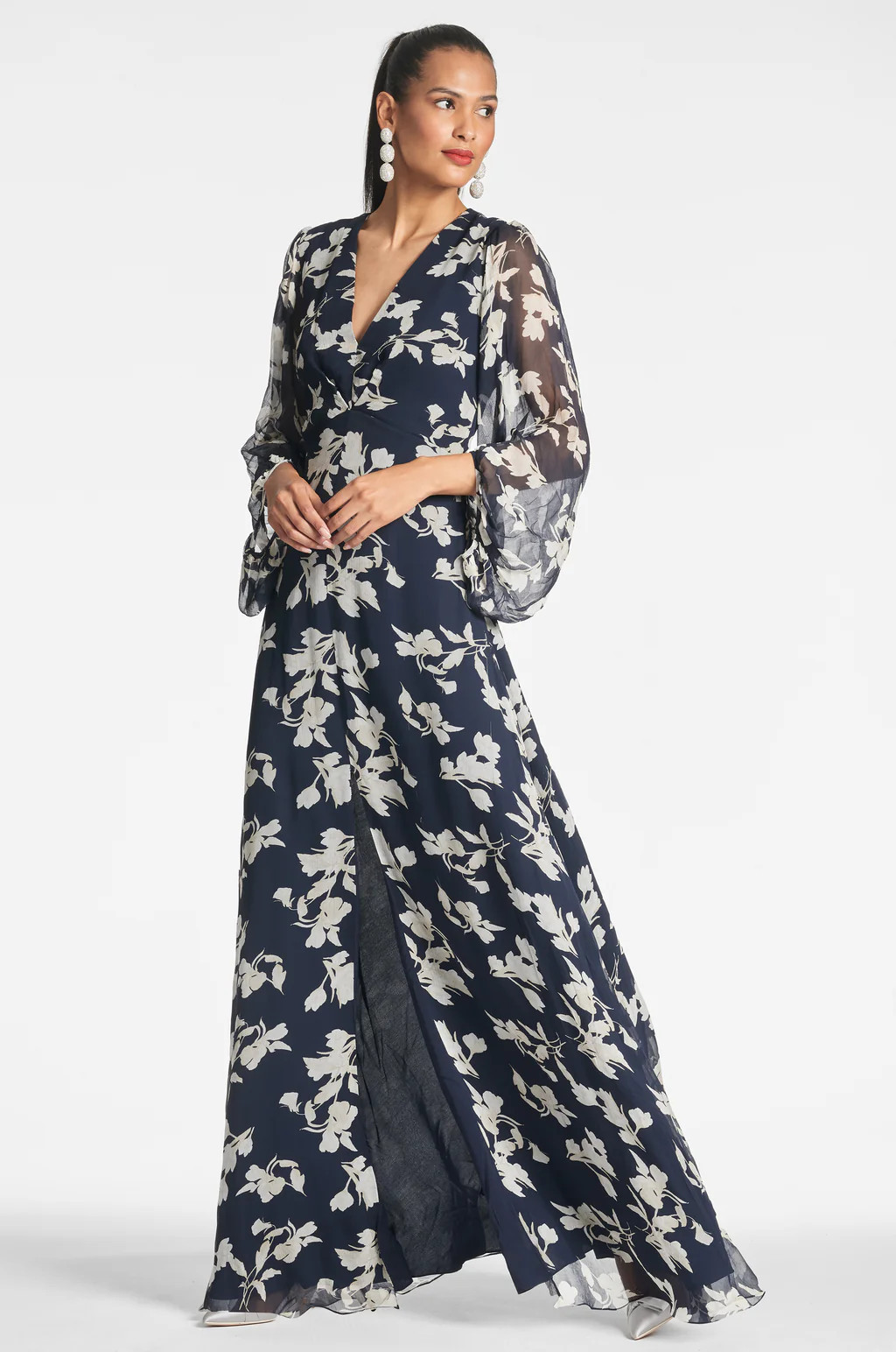 Jenny Gown - Navy Venetia Petal | Sachin and Babi
