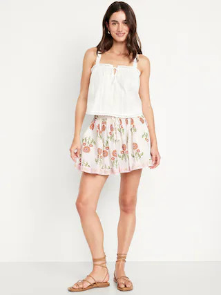 High-Waisted Pull-On Poplin Shorts -- 2.5-inch inseam | Old Navy (CA)