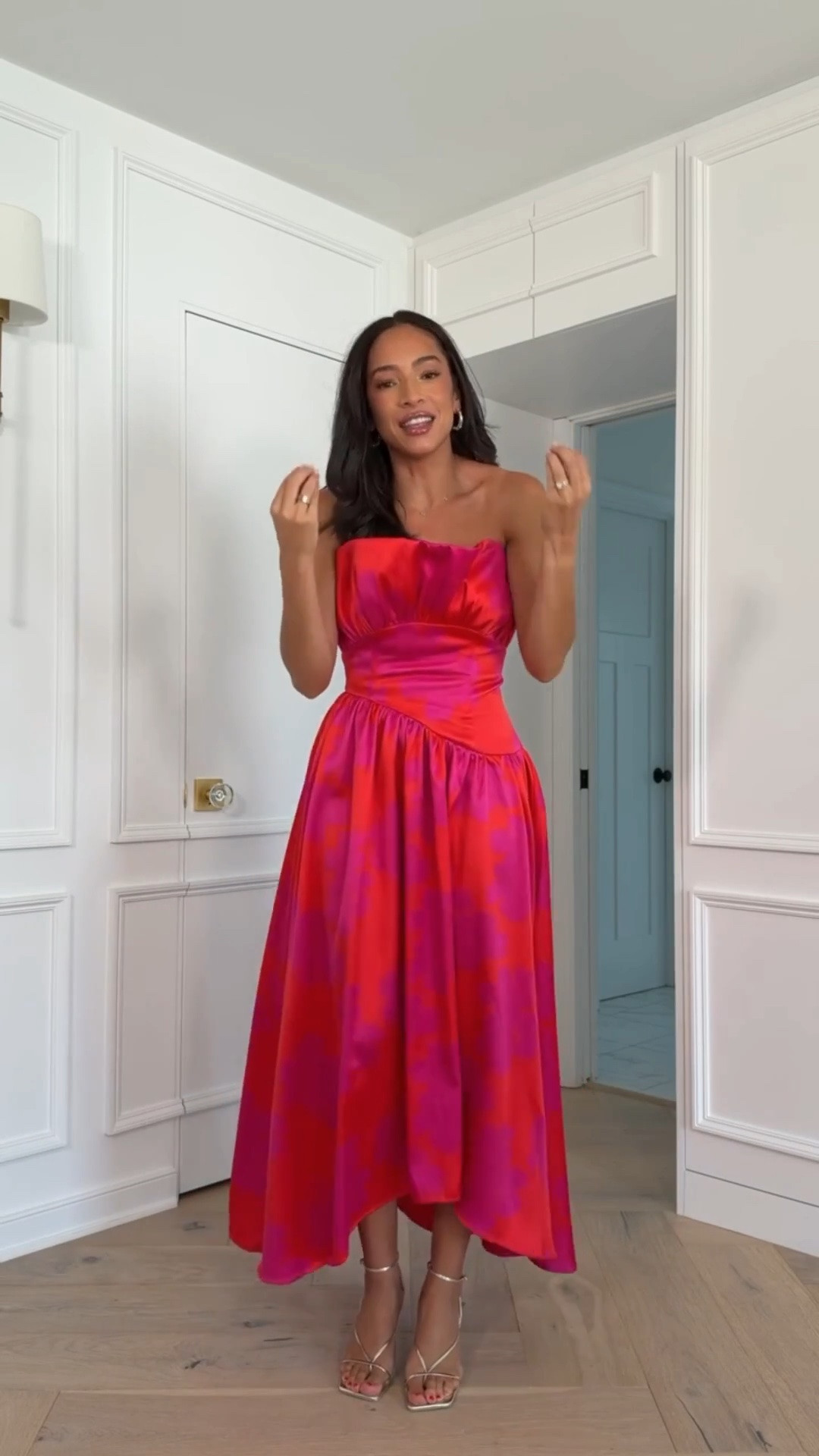 Summer wedding guest dress 💕 Wearing size Medium pink and red maxi dress 

event dress, wedding guest dress, cocktail dress, black tie dress, wedding guest dress summer, summer dresses

#LTKWedding