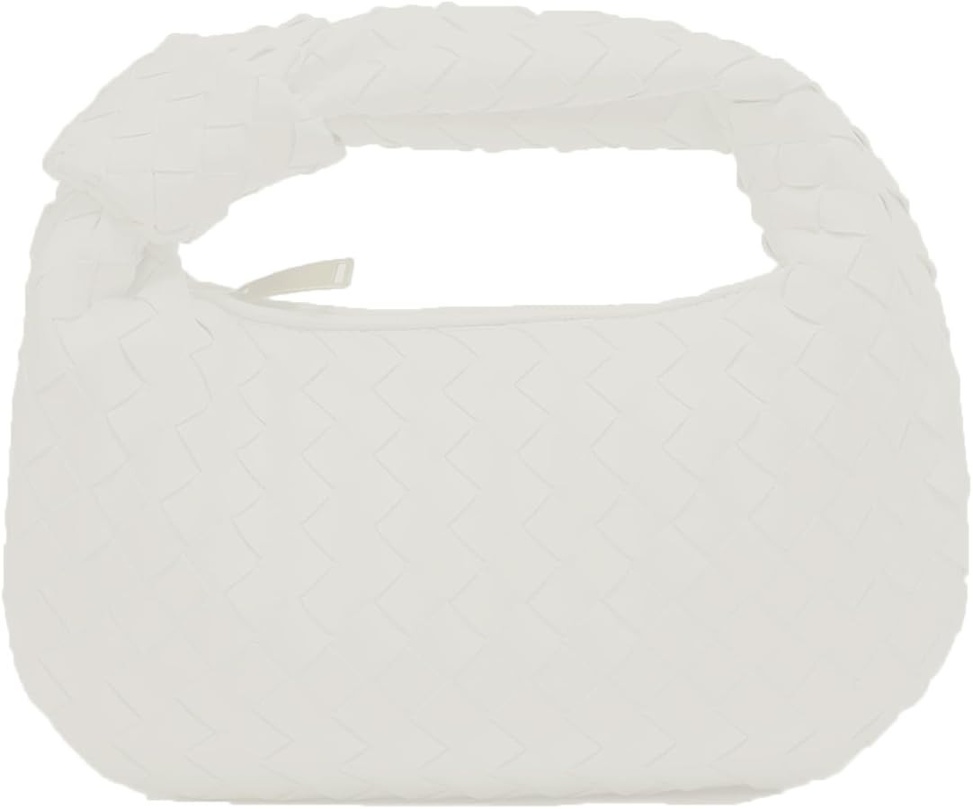 Woven Handbag for Women Knotted Top-Handle Bag Soft PU Leather Hobo Bag Fashion Ladies Evening Cl... | Amazon (US)