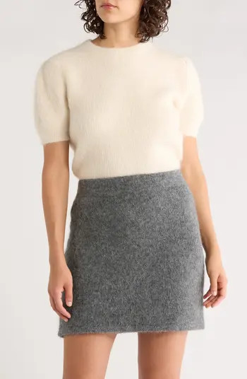 Puff Short Sleeve Suri Alpaca Blend Sweater | Nordstrom