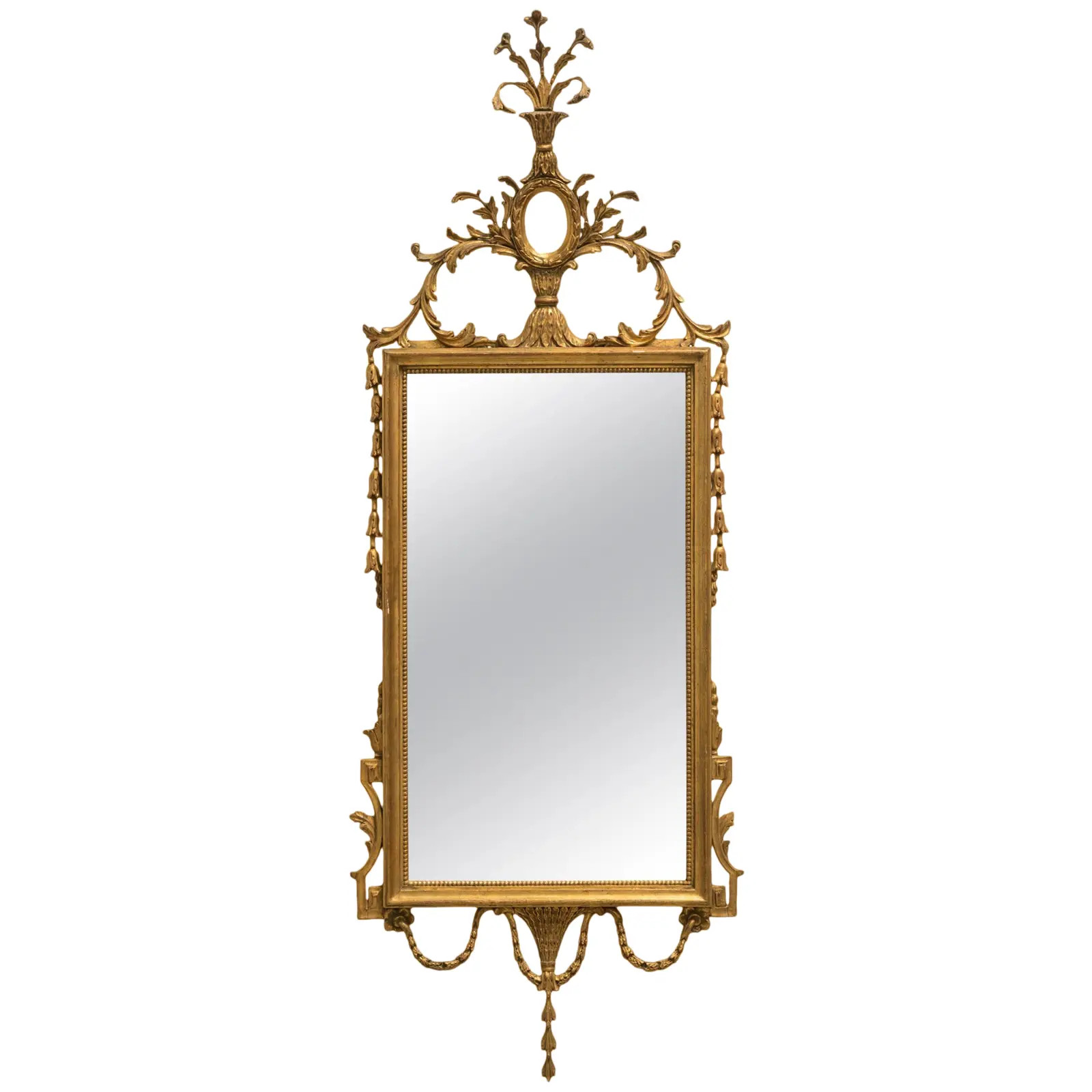Italian Giltwood Mirror | Chairish