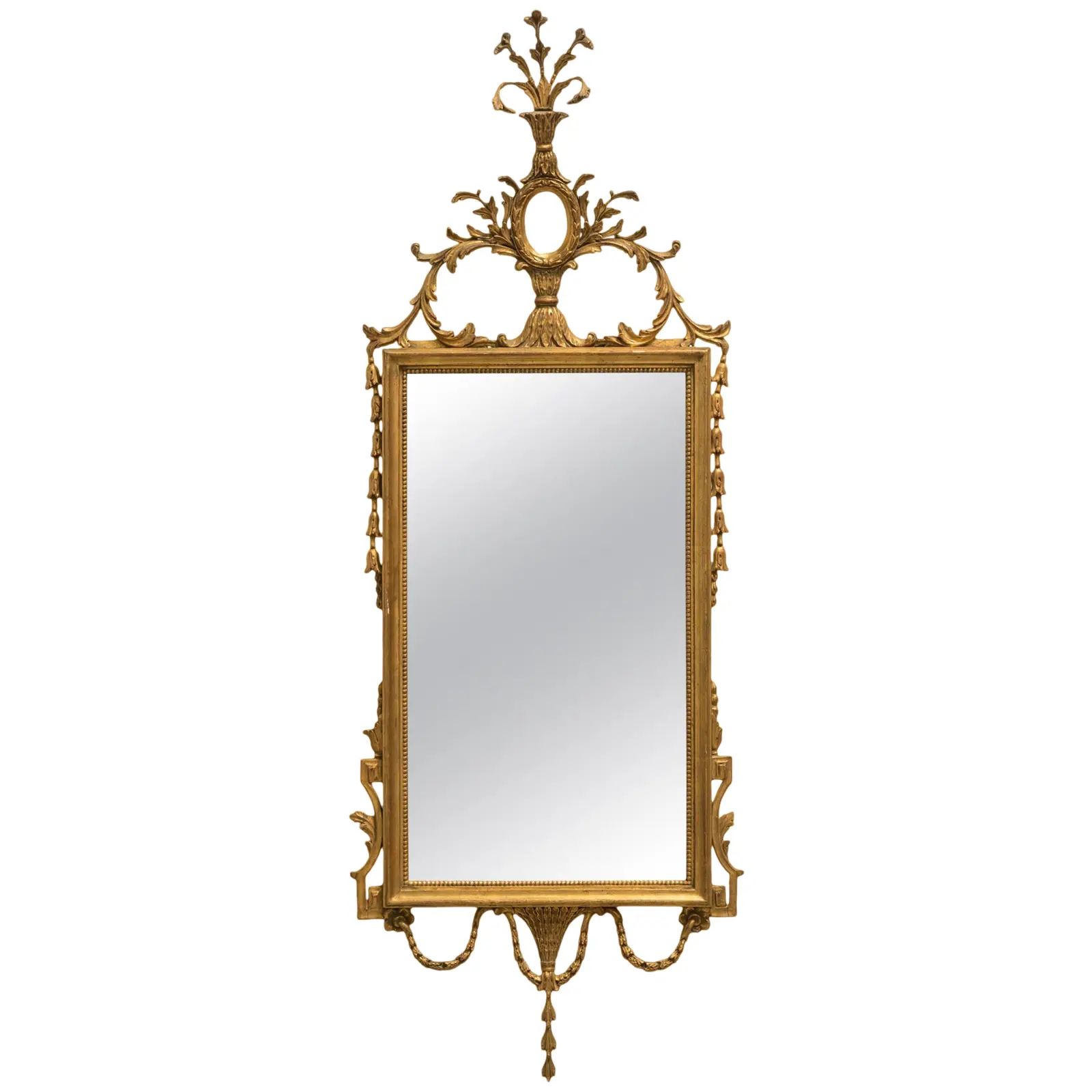 Italian Giltwood Mirror | Chairish