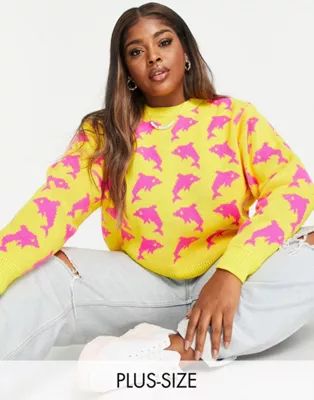 COLLUSION Plus dolphin sweater | ASOS (Global)