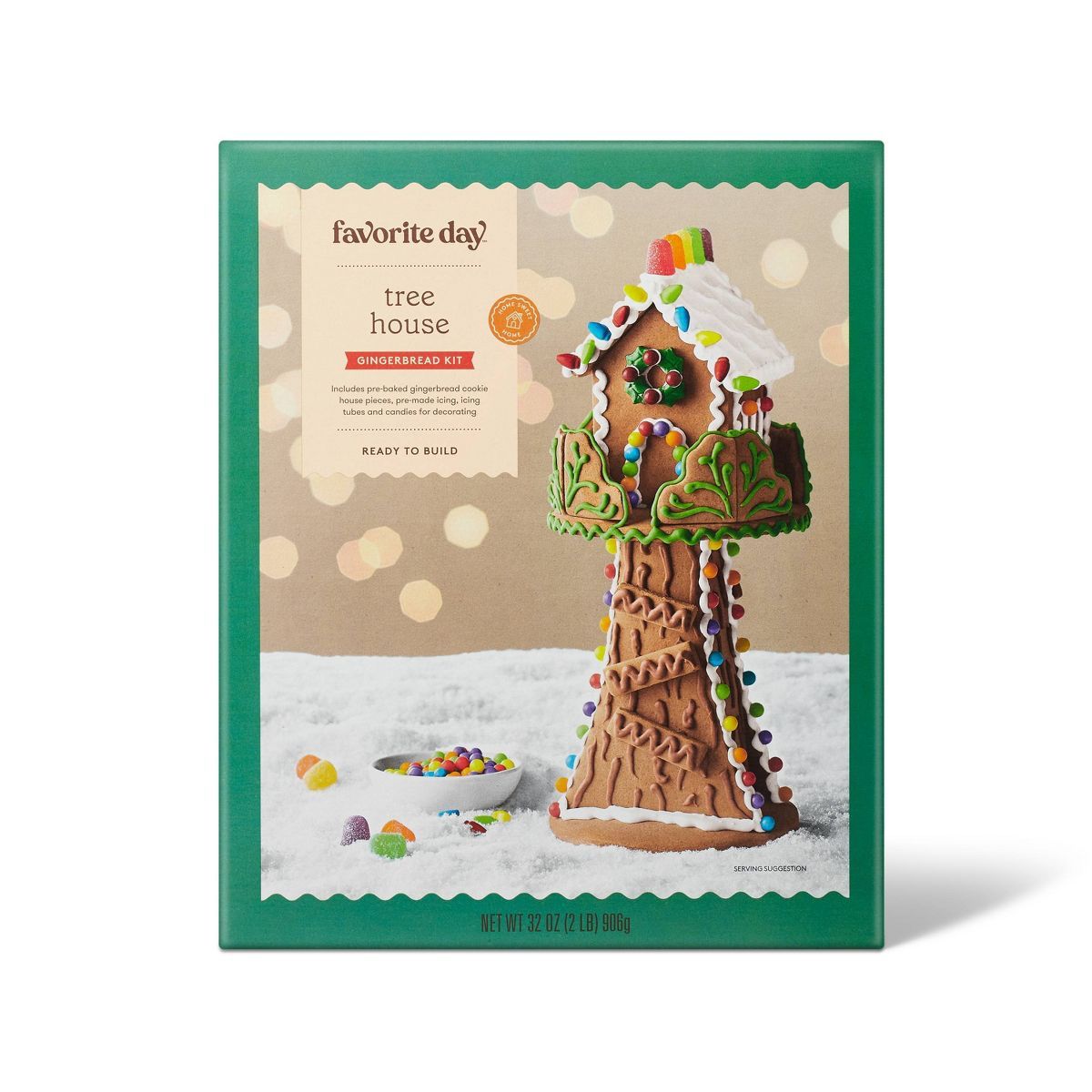 Holiday Tree House Gingerbread Kit - 33.23oz - Favorite Day™ | Target