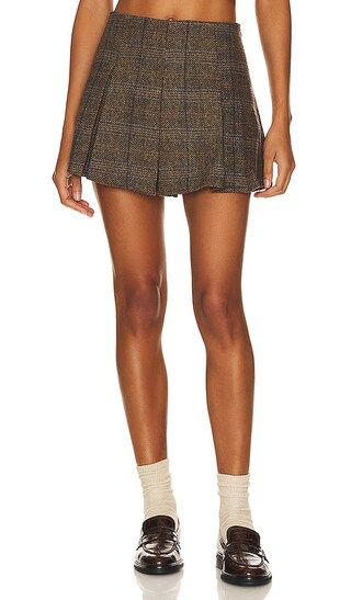 Siarah Skirt in Brown & Blue Multi | Revolve Clothing (Global)